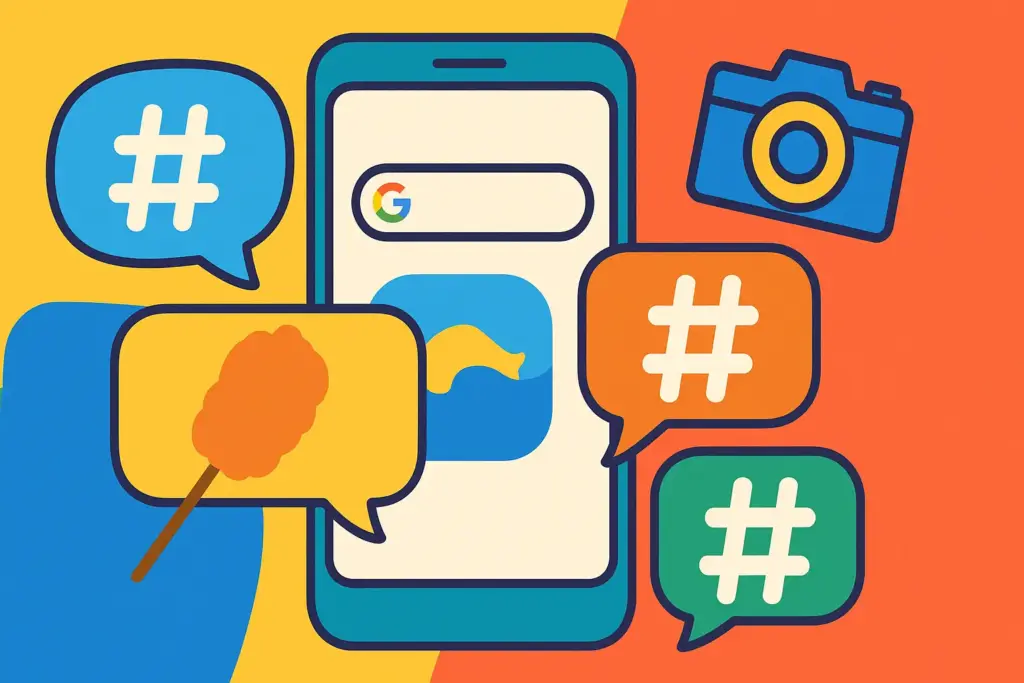 9月4日の豆知識を象徴するくしの日やGoogle誕生日を表現したイラスト