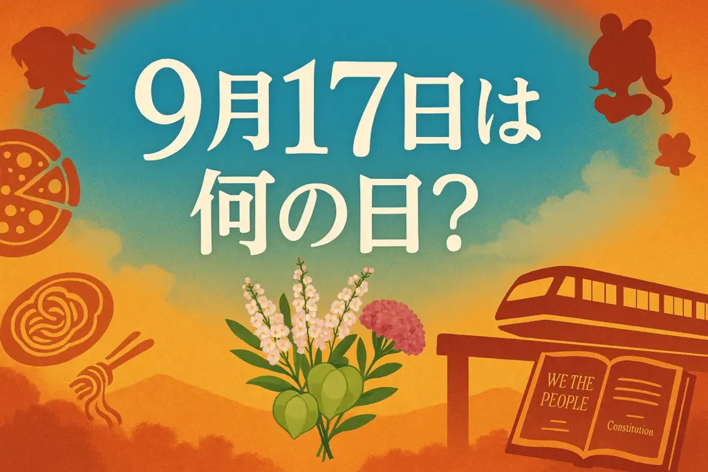 9月17日は何の日？イタリア料理の日や世界患者安全の日、誕生日や誕生花、歴史的出来事を象徴するアイキャッチ画像