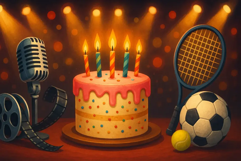 9月20日生まれの芸能人やスポーツ選手の誕生日を象徴するイラスト